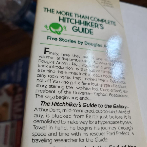 Douglas Adams The More Than Complete Hitchhiker's Guide Hardcover - Picture 3 of 4